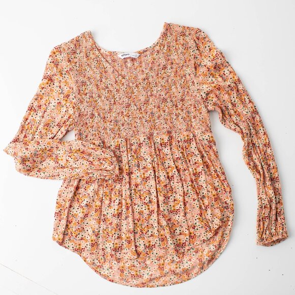 Sonoma Goods For Life Tops - Sonoma Goods for‎ Life Women's Long Sleeve Small Floral Blouse